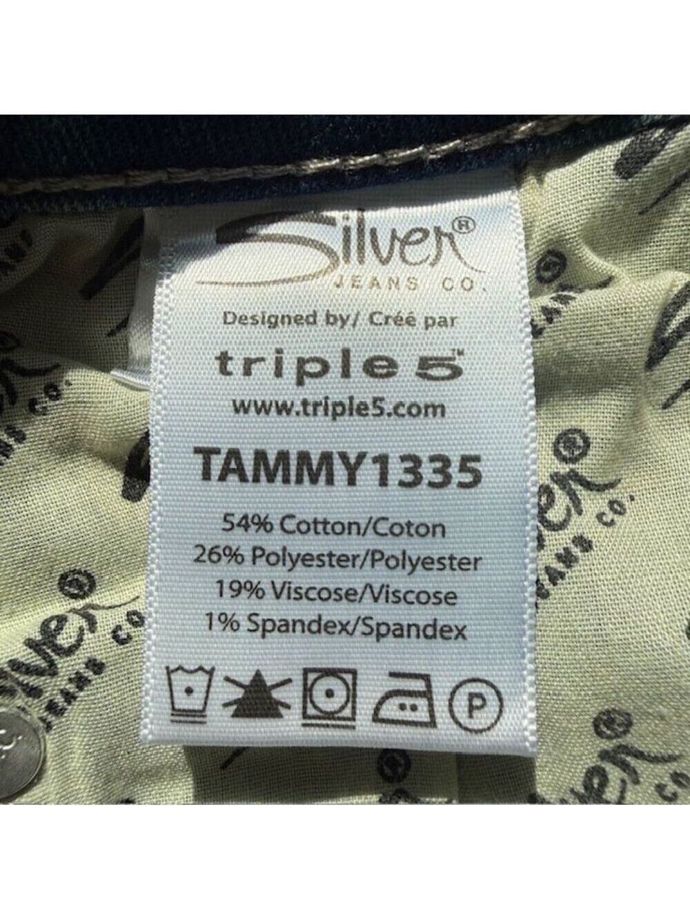 Silver Jeans Co Tammy Slim Bootcut Jeans Size 10 - Picture 7 of 16